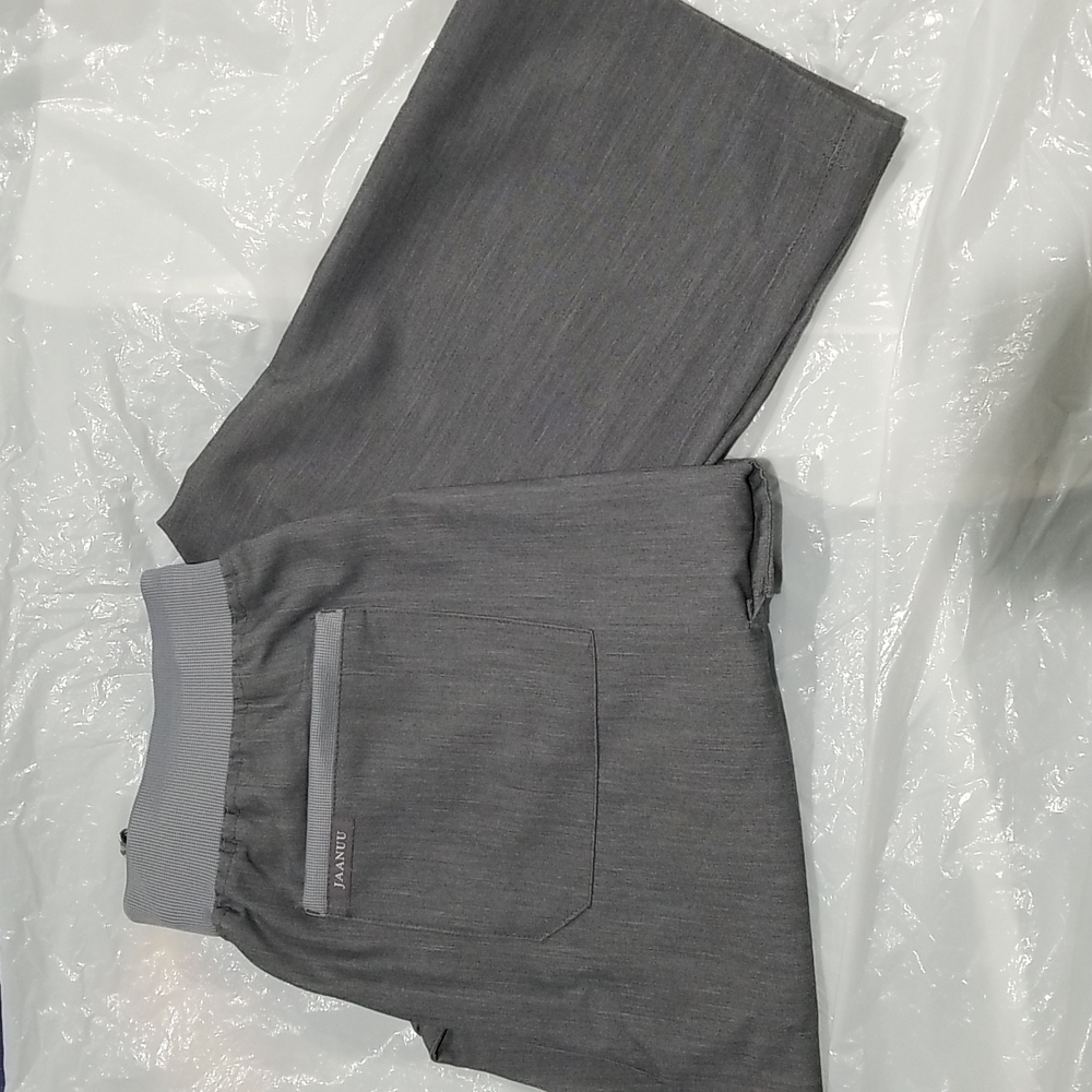 BOGO🆓 NWT Jaanuu Essential Drawstring Relaxed Scrub Pants Heather Gray sz Medi… - Picture 2 of 9